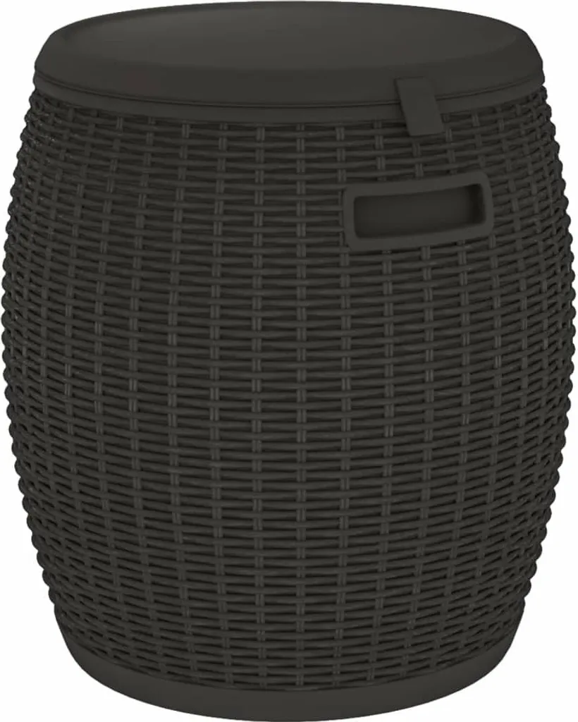 vidaXL Coffre de jardin 4 en 1 Noir en Polypropylène haute résistance