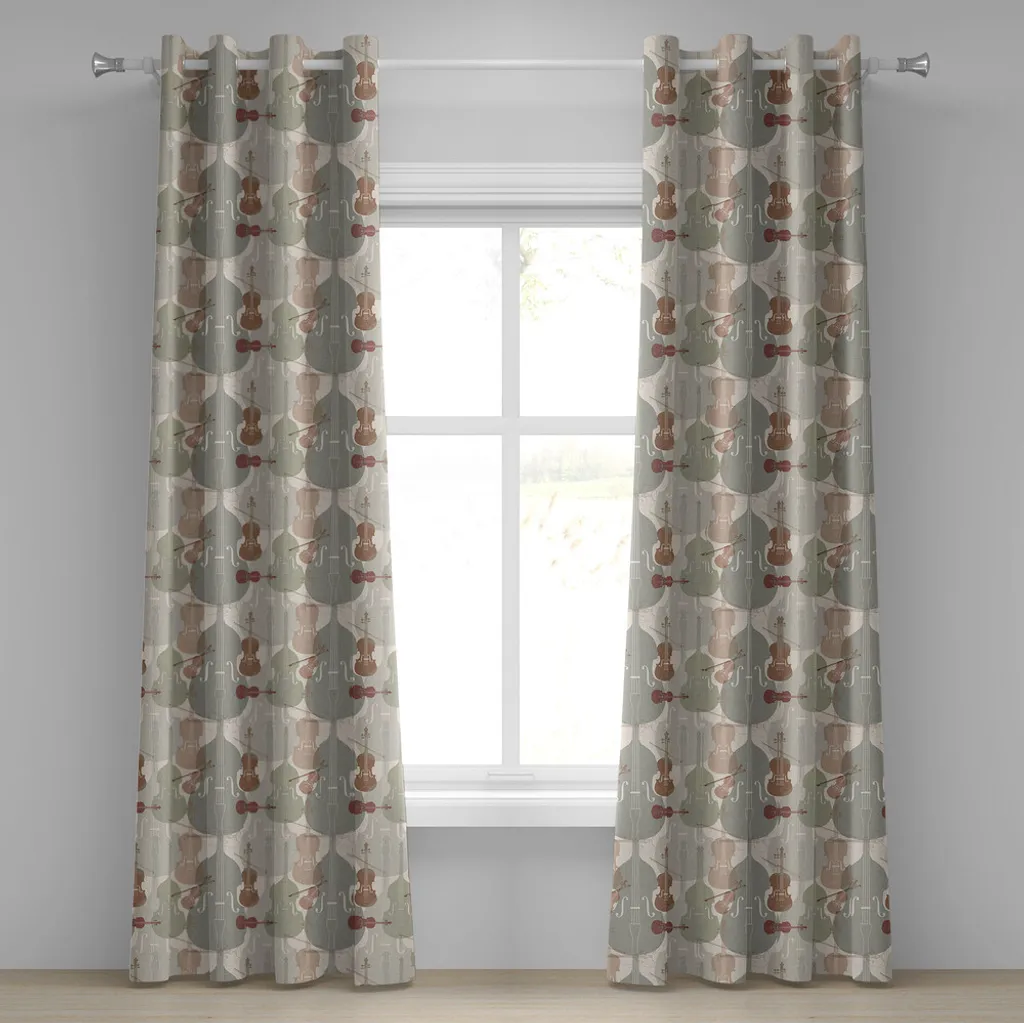 Tende Lavabili ABAKUHAUS 280x245 cm Violini Classici Verde Reseda