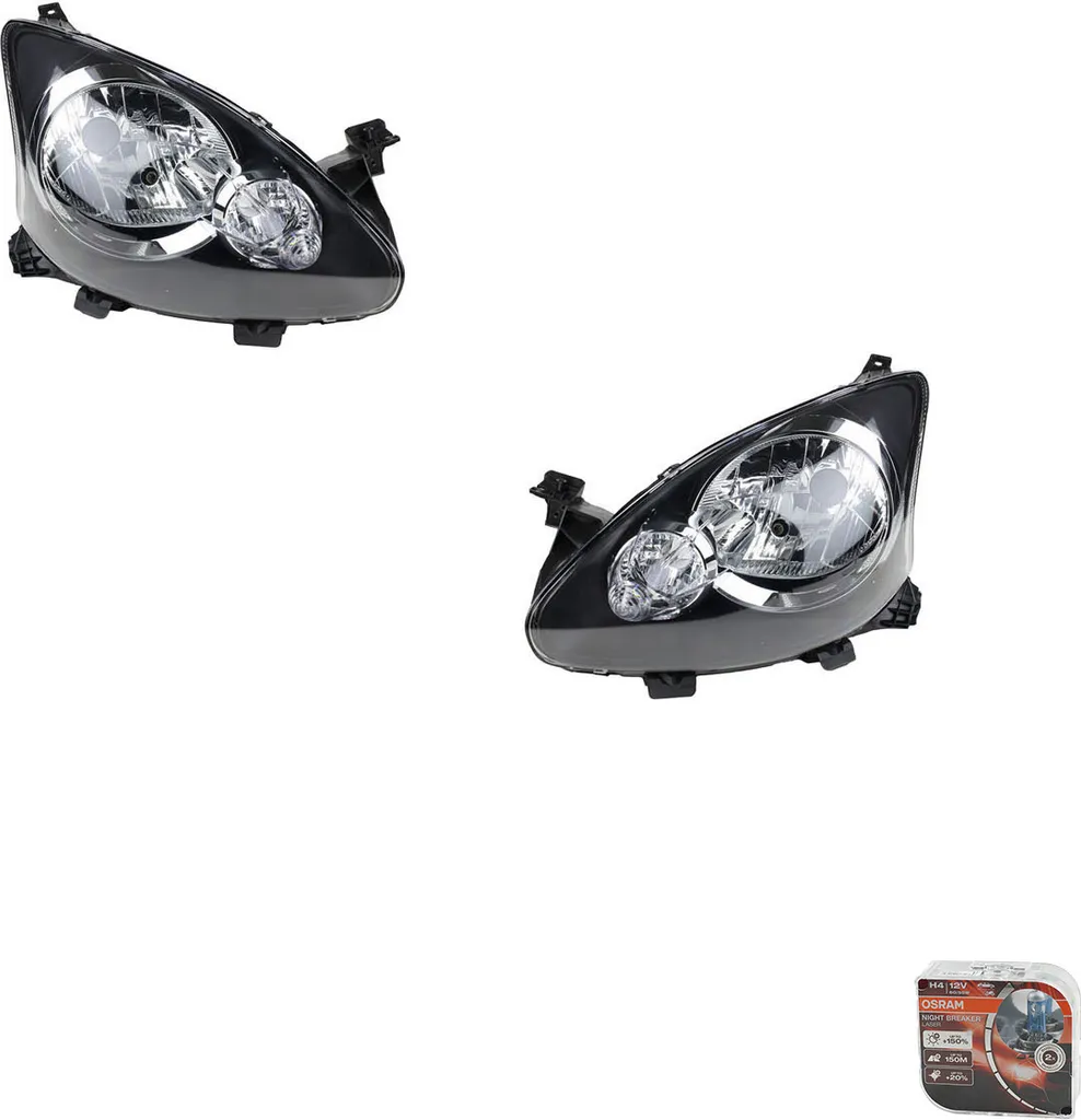 Coppia Fari Toyota Aygo B10 2005-2014 | Johns & Osram Laser Pack