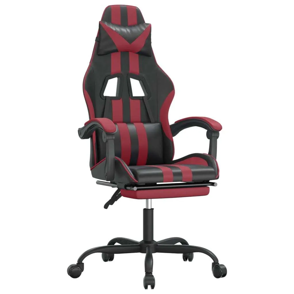 Prezzo Shock: Sedia Gaming vidaXL con Poggiapiedi Ecopelle Rosso/Nero