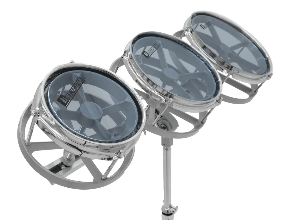 Roto-Tom-Set de percussion complet avec son support réglable noir - 3