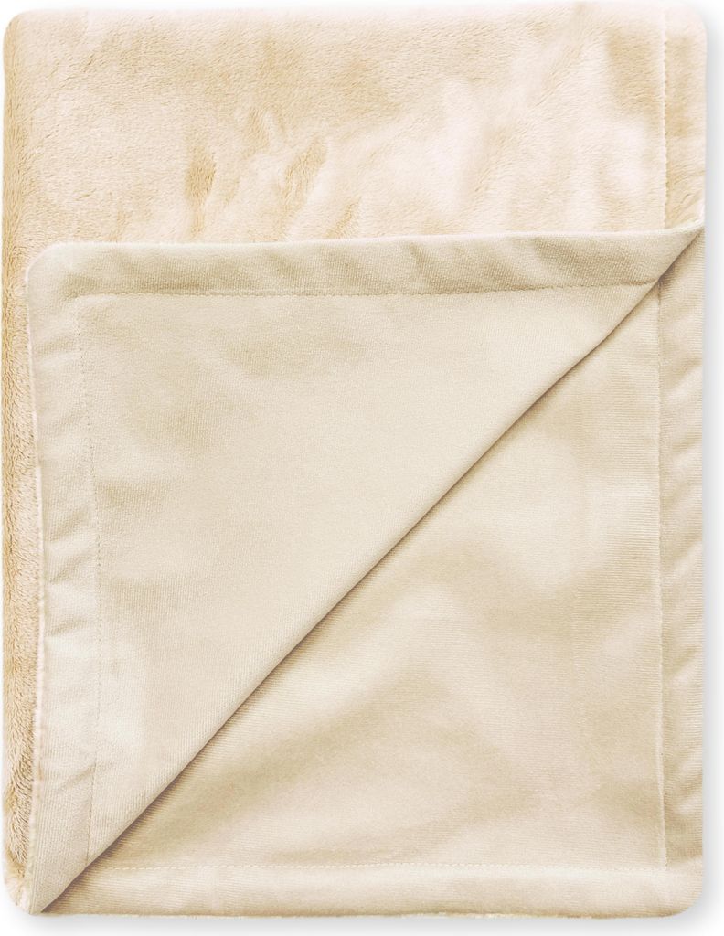 4L Textil Beidseitige Hundedecke Katzendecke Hundedecke für unterwegs Kuscheldecke Sofabezug für kleine und mittelgroße Hunde 80x60 Beige