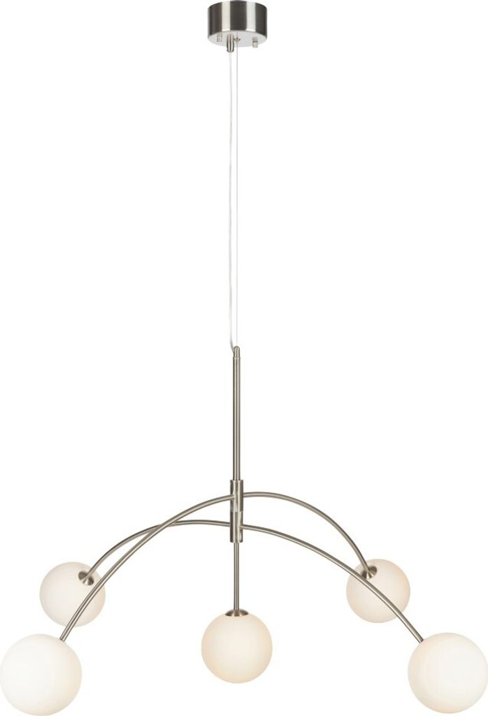 Markslöjd HEAVEN Pendant 5L Steel/Opal Produktbild 