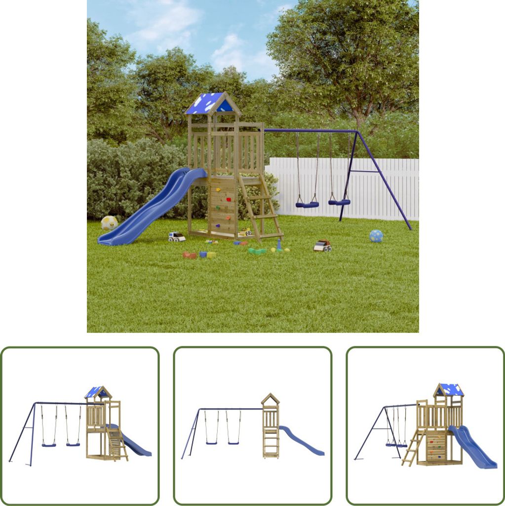 The Living Store Spielturm Imprägniertes Kiefernholz Produktbild 