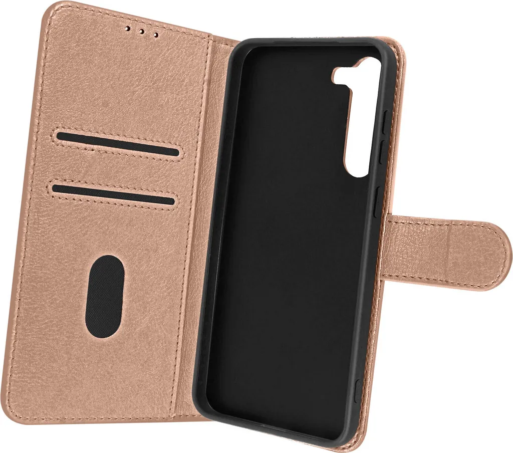 Custodia di Lusso Avizar Chesterfield per Samsung Galaxy S23 Oro Rosa