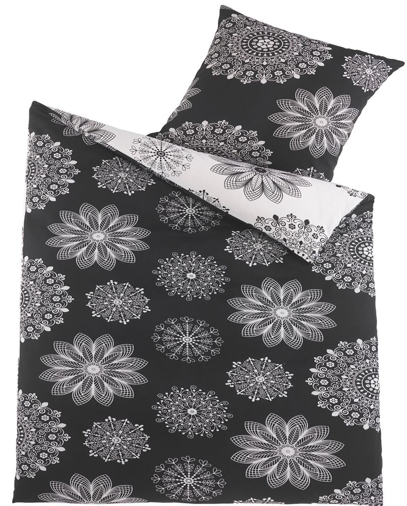 2-tlg. Renforce Wende Bettwäsche 135x200 +80x80cm, 100% Produktbild 