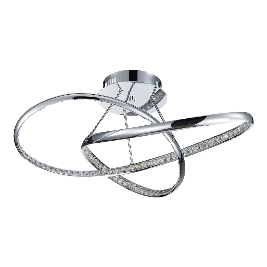 Plafonnier LED MADD 25W 4000K Argenté Ø61cm - Éclairage Design Chic - 2