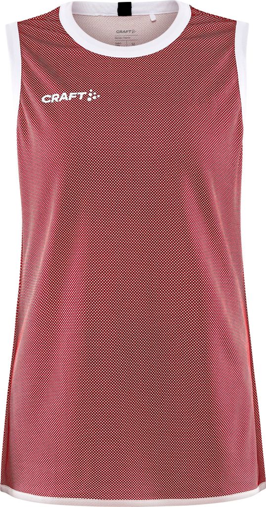 CRAFT Progress Reversible Basket Singlet W Bright Red/White XL