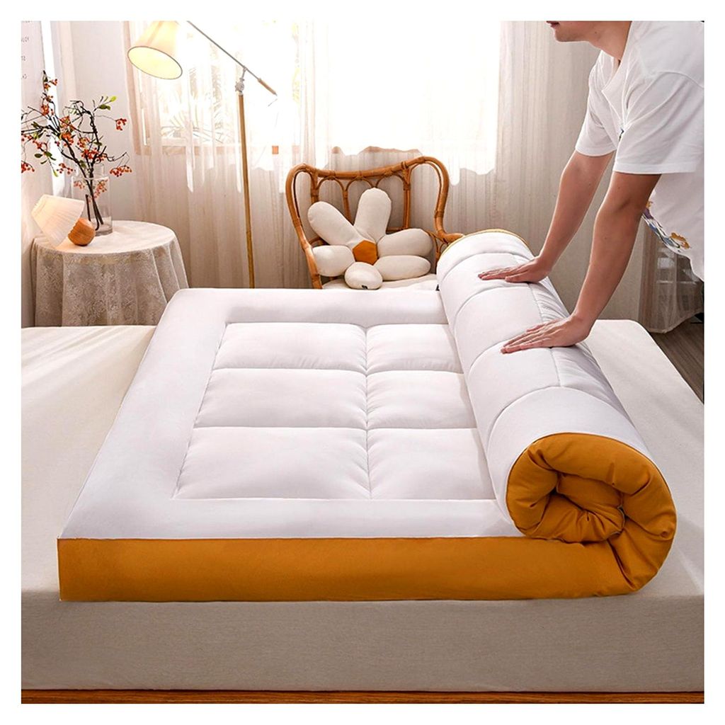 Futon-Kissen, extra dick, 10 cm, faltbare Futon-Matratze für Doppelbetten, aufrollbare Matratzenauflage für Gästebetten, Isomatte, weich, schmer...