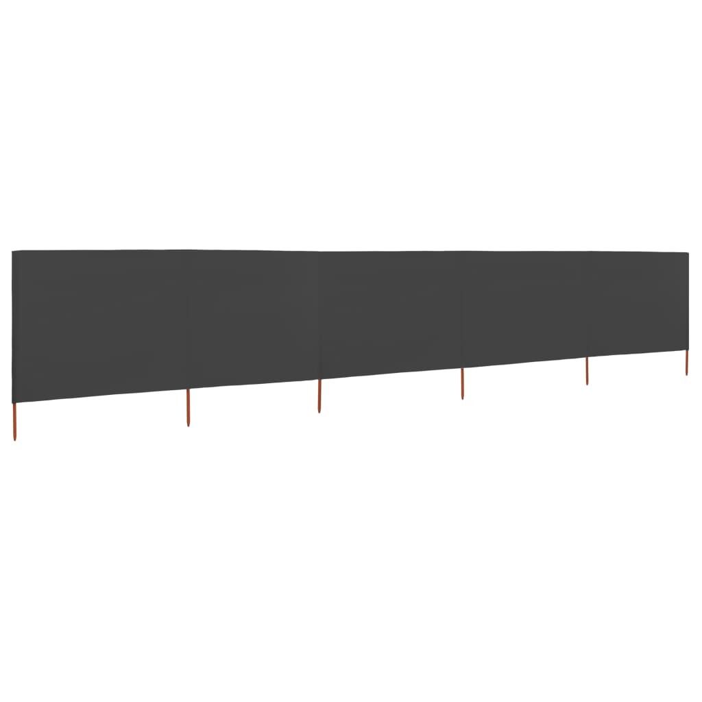 vidaXL Tissu brise-vent en 5 parties 600 x 120 cm Image du produit 