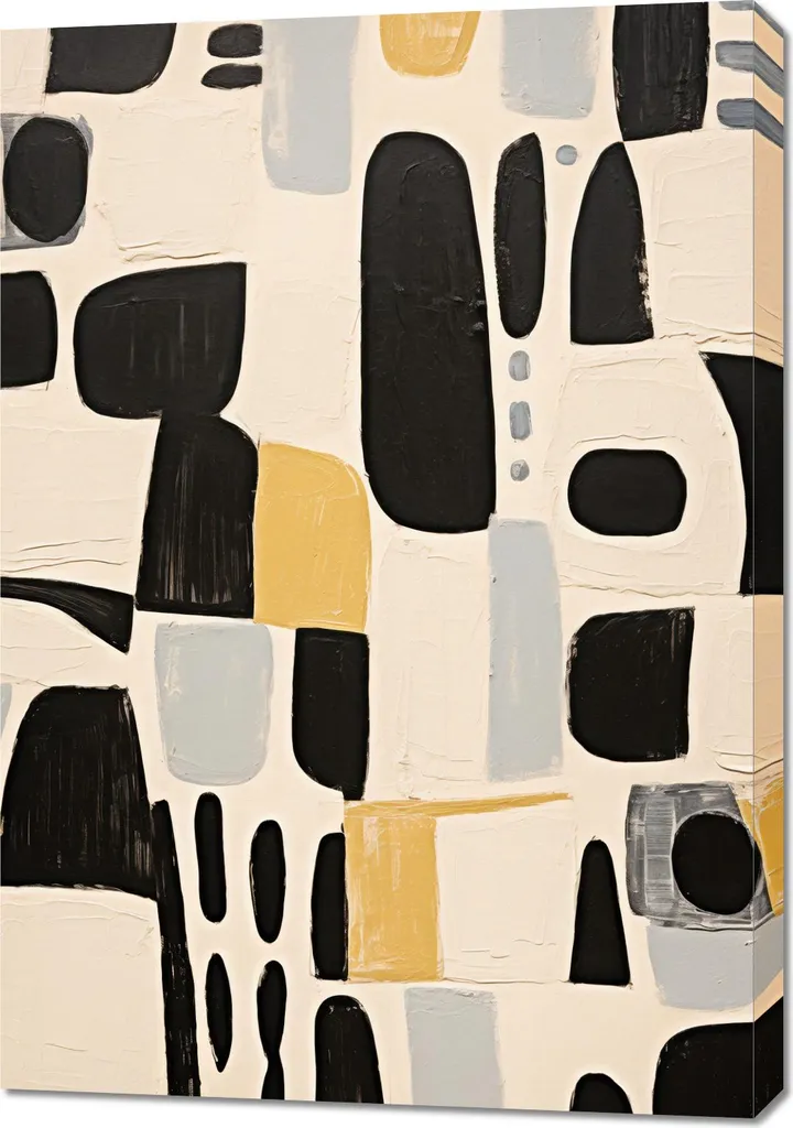 Tableau Image 70 x 100 cm Géométrie des Ombres - Décoration Murale Chic