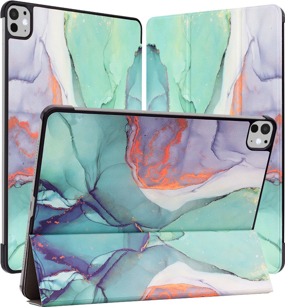 Techsuit FoldPro Tablet-Hülle für Apple iPad Pro 11 2024 - Grüne Zeit