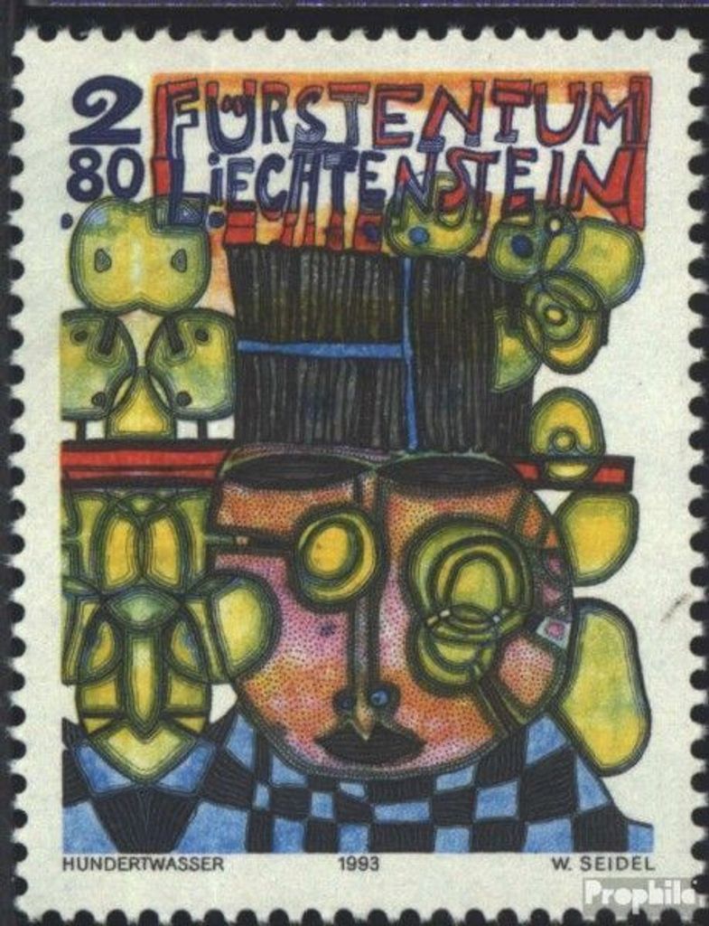 Briefmarken Liechtenstein 1993 Mi 1060 (kompl.Ausg.) postfrisch Hundertwasser