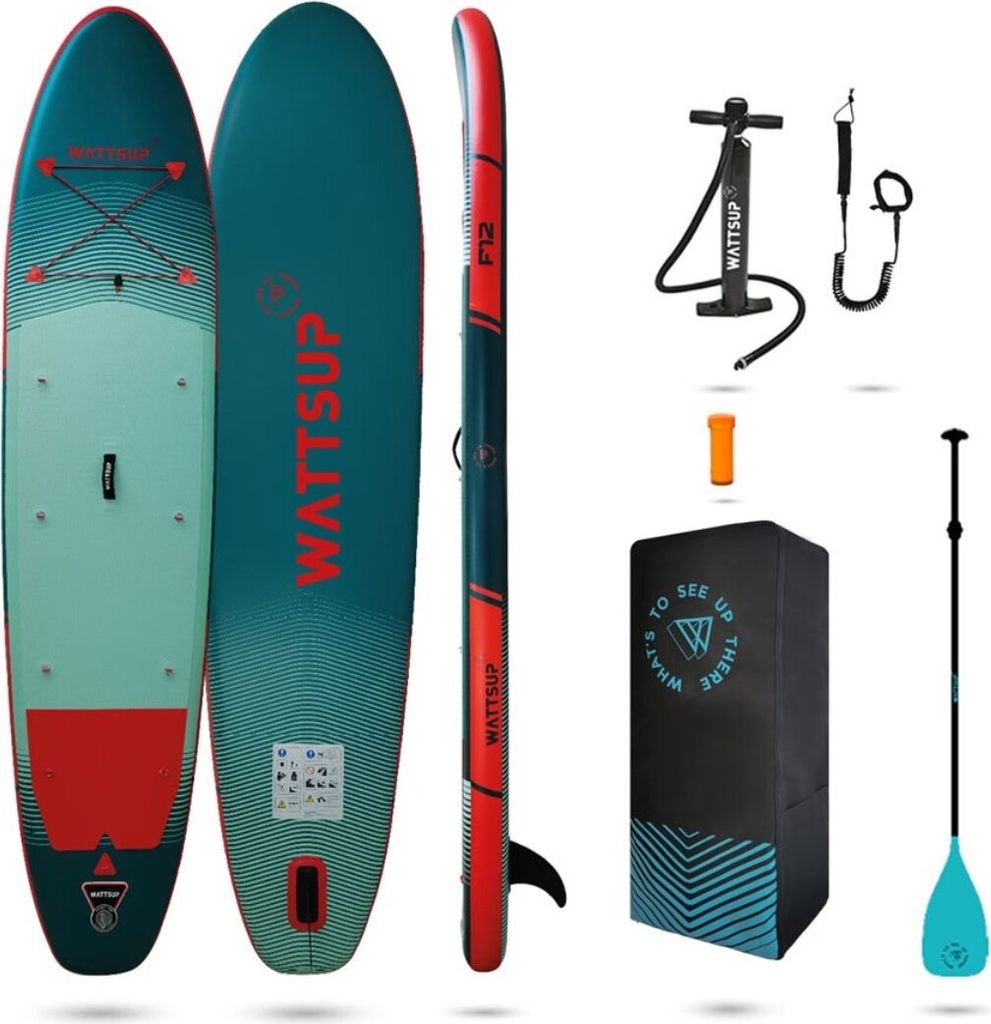 Stand Up Paddle Wattsup Marlin 12.5 - Planche ISUP 378x89cm, Bleue, Neuve