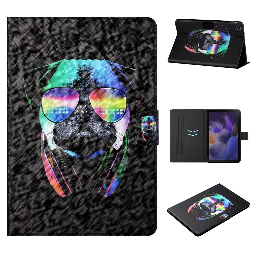 Für Samsung Galaxy Tab A9 Kunstleder Tablet Tasche Hülle Case Etuis Motiv 5