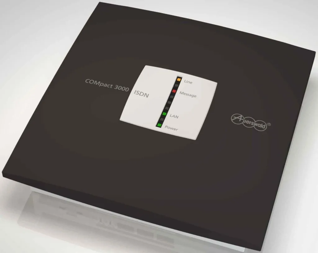 Gérez 4 postes fixes sur 1 ligne RNIS avec l'AUERSWALD COMpact 3000 (90577)