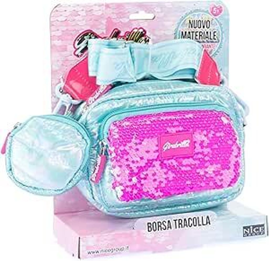 Girabrilla Puffer Borsa Pochette Azzurra