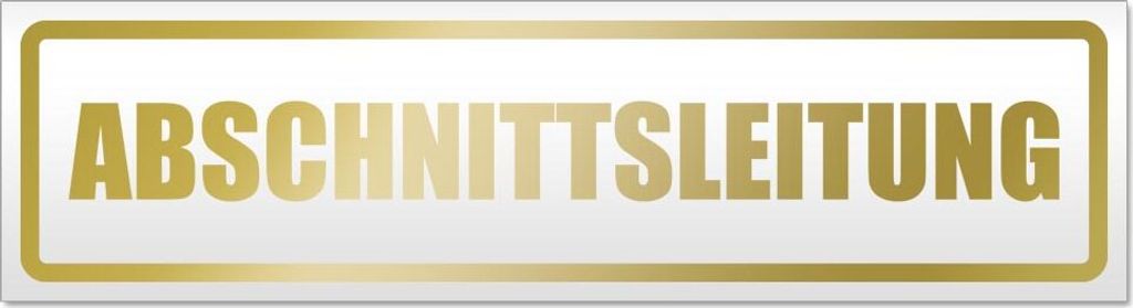 Abschnittsleitung Magnetschild Schild magnetisch