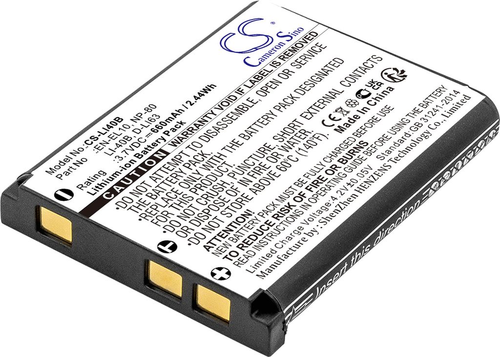 TECHTEK Baterie kompatibilní s [Olympus] 1200, 700, 710, Obrázek produktu 