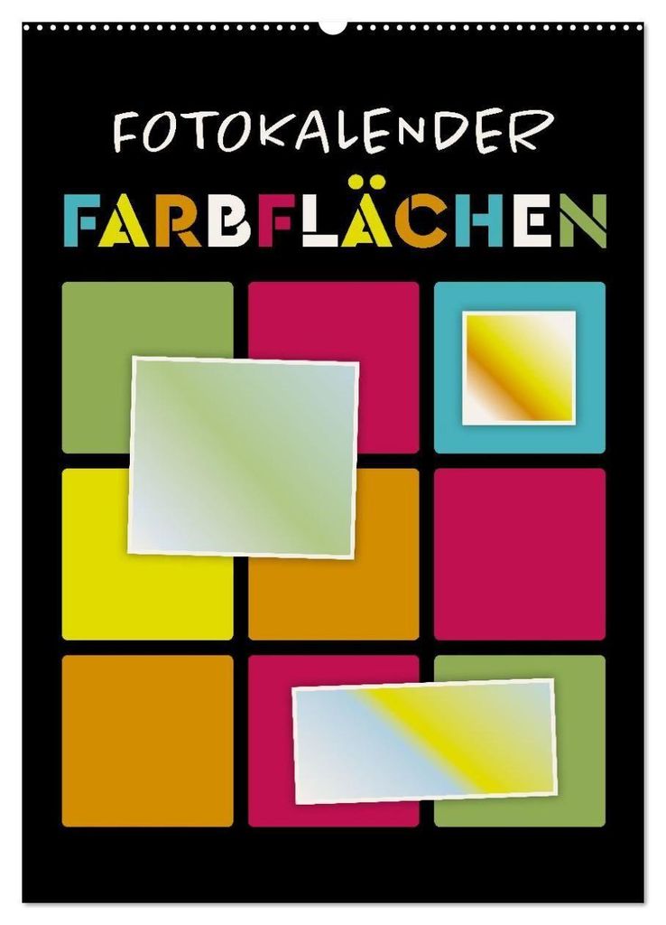 Fotokalender FARBFLÄCHEN (Wandkalender 2027 DIN A2 hoch), CALVENDO Monatskalender