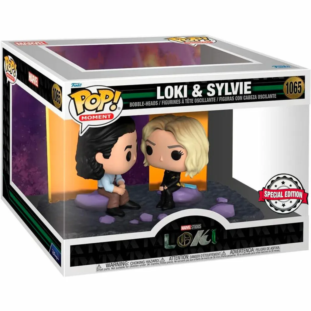 Décoration Marvel Loki et Sylvie pour Bureau - Figurine POP Moment Pro