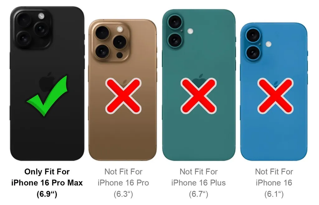 Cover Slim iPhone 16 Pro Max Libro - Flip Case Minimal Protezione 360 - 3