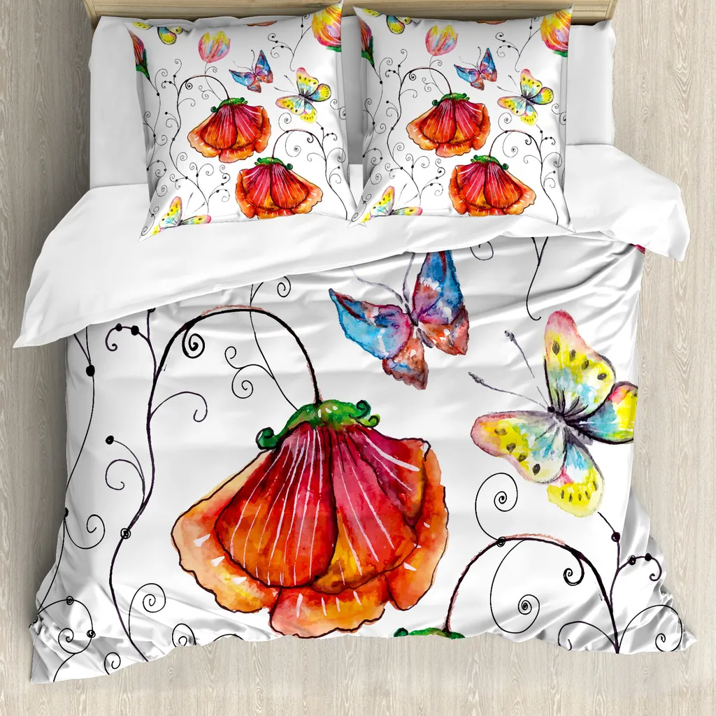 Set Letto ABAKUHAUS 200x200: Copripiumino Fenicottero d'Autore