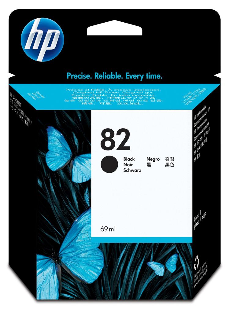 Original Tinte hp 82 (CH565A) für hp schwarz Produktbild 