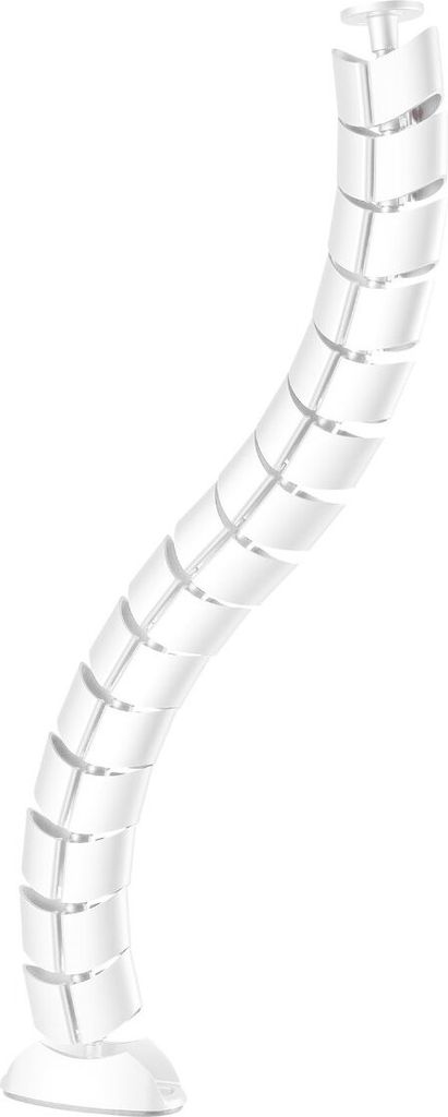 Flexibler Schreibtisch-Kabelkanal I weiß