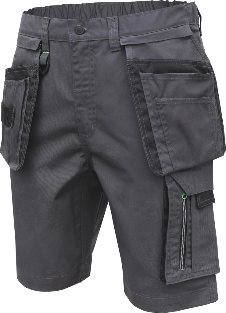 Högert Technik - LEMBERG Shorts mit Taschen dunkelgrau 2XL (56) | Herren Kurz Hose Arbeitshose | Arbeitsshorts Arbeitshosen Männer | EN ISO 13688