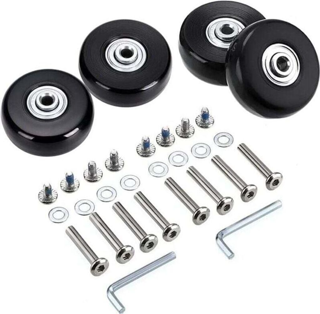 Náhradní kolečka pro kufry 50x18 mm, gumová otočná kolečka, Obrázek produktu 