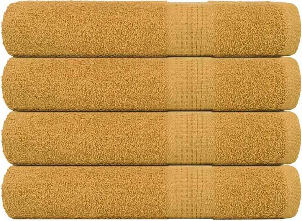 Asciugamani FROGN 4 pezzi Oro 100x200 cm 360 g/m²