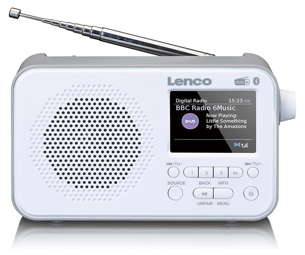 Lenco PDR-036WH - DAB+/FM-Radio mit Bluetooth® - Weiß Produktbild 