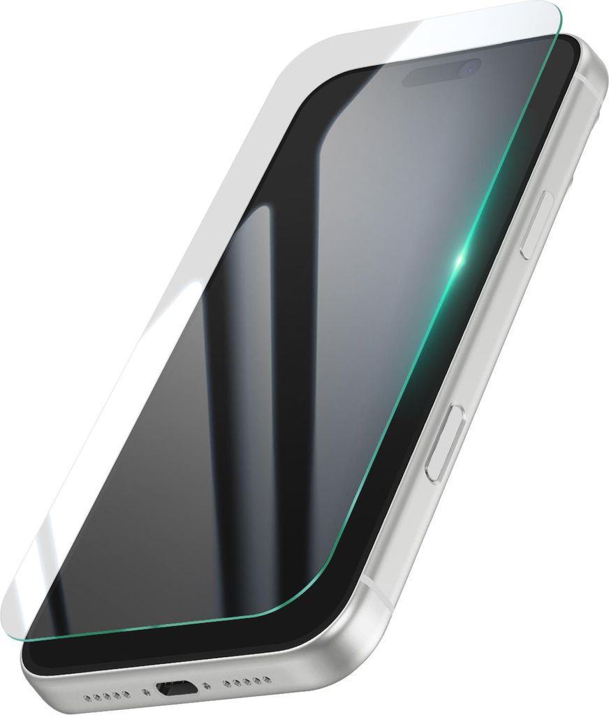 Mayaxess, Displayschutz iPhone 17 Pro Glasfolie 9H, ölabweisend, Transparent