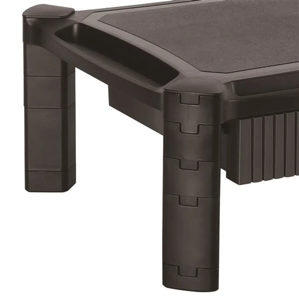 Support de Moniteur Ajustable avec Tiroir Coulissant et Pieds Robustes - 3