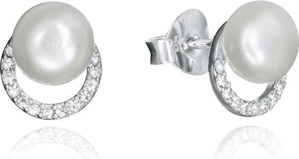 Boucles d'oreilles Viceroy 71051E000-68 avec cristaux et éclats argent