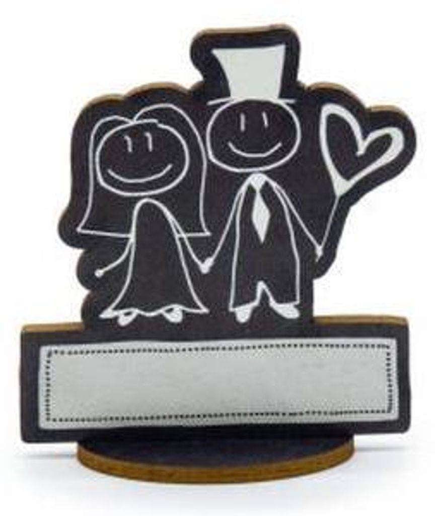 familiawedding 10 Tischkarten zur Hochzeit black doodle Paar-Design