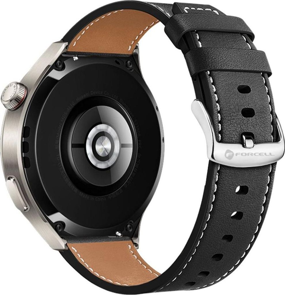FORCELL F-DESIGN FS21 eco leather strap for SAMSUNG Watch 22 mm black