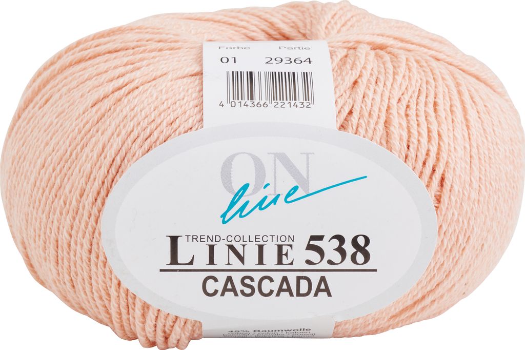 ONline Wolle Cascada Linie 538 Garn 50g Farbe 0001