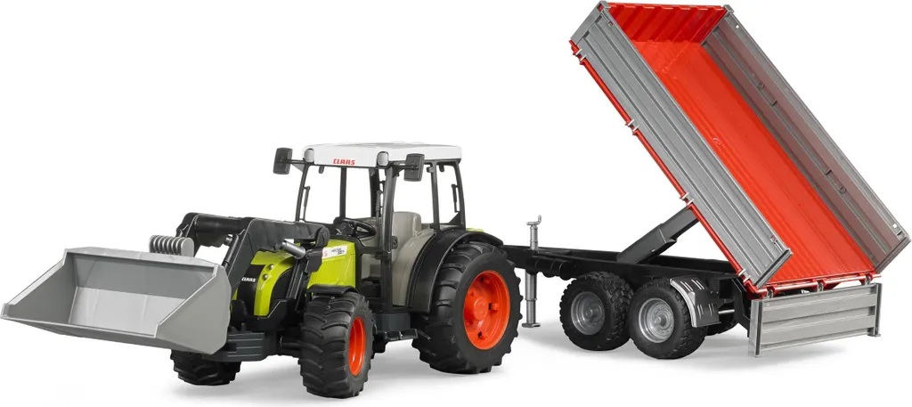 Jouet solide : Tracteur Claas Nectis avec pelle et remorque ARCH incassable