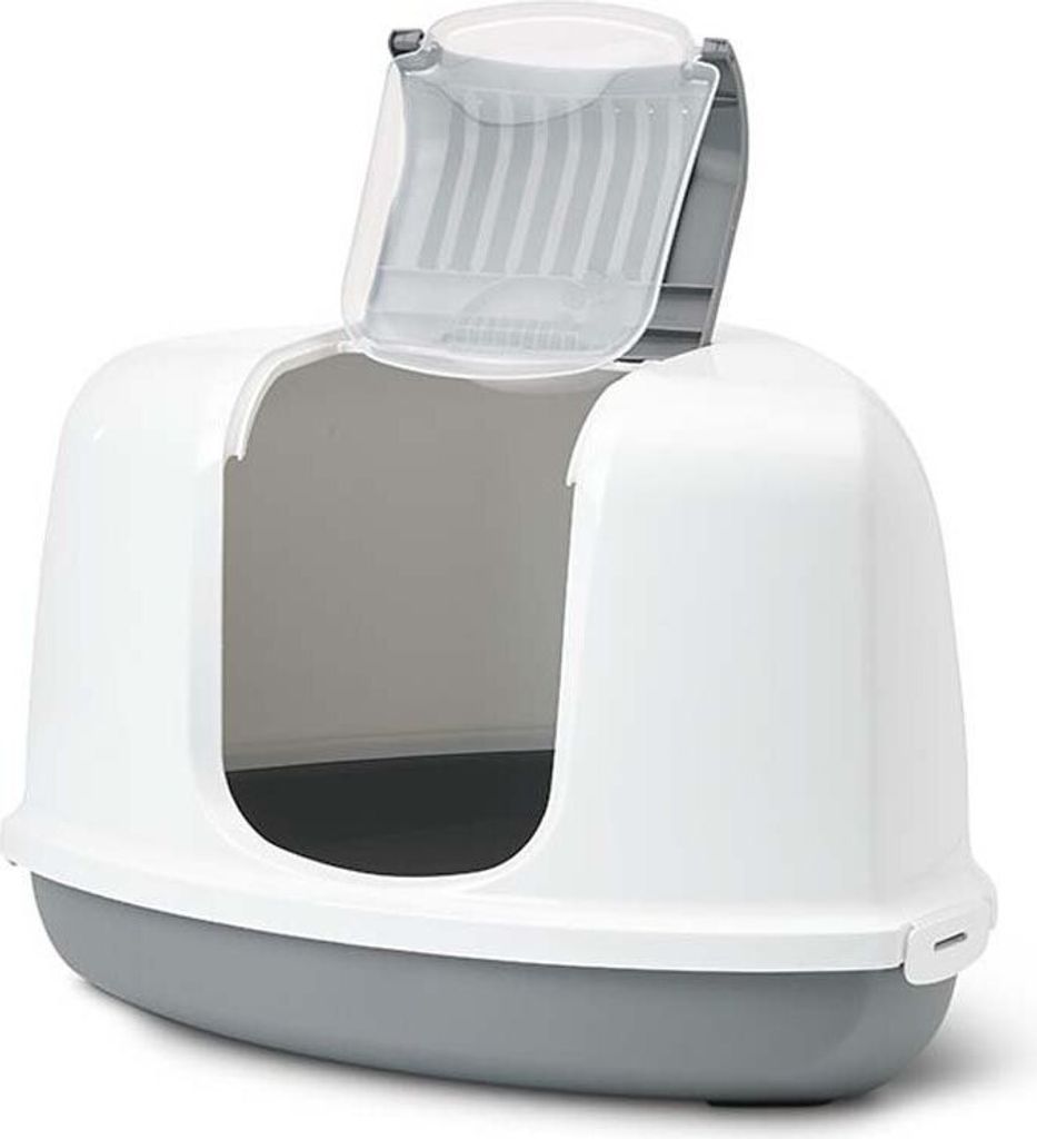 Katzentoilette NESTOR CORNER grau / weiß 58,5 x 45,5 x 40 Produktbild 6