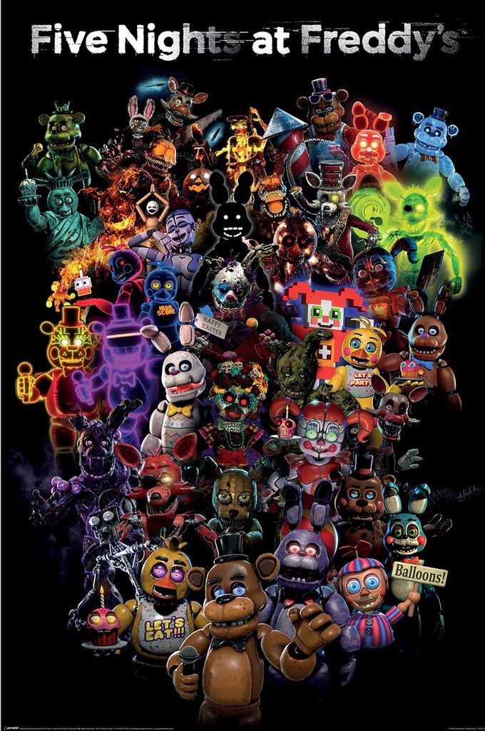 MB 123 - Five Nights at Freddies - Poster 61x91,5 cm Produktbild 