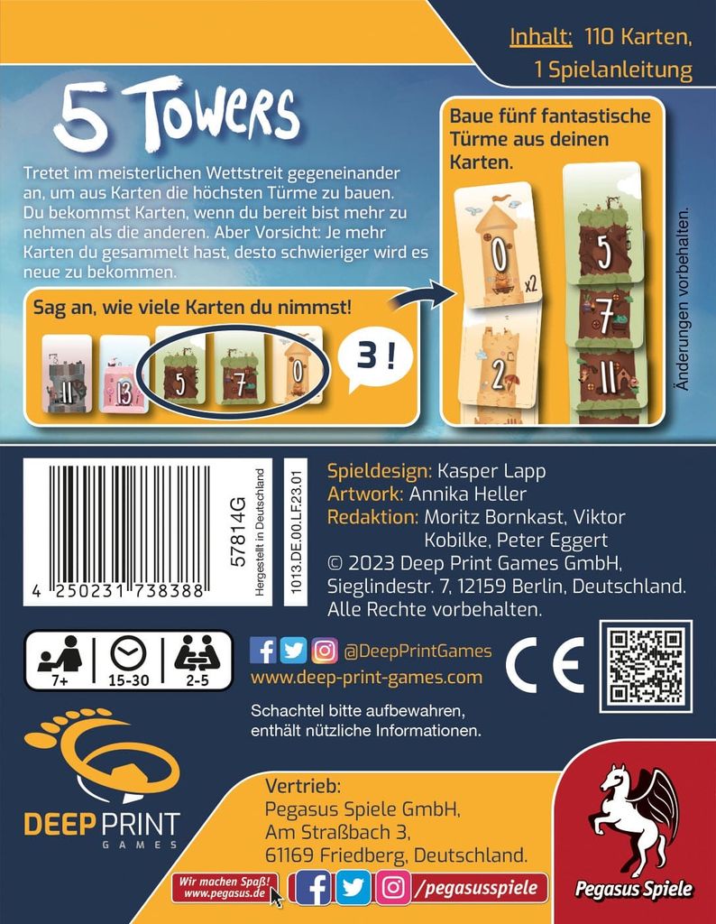 5 Towers (Deep Print Games) Produktbild 3