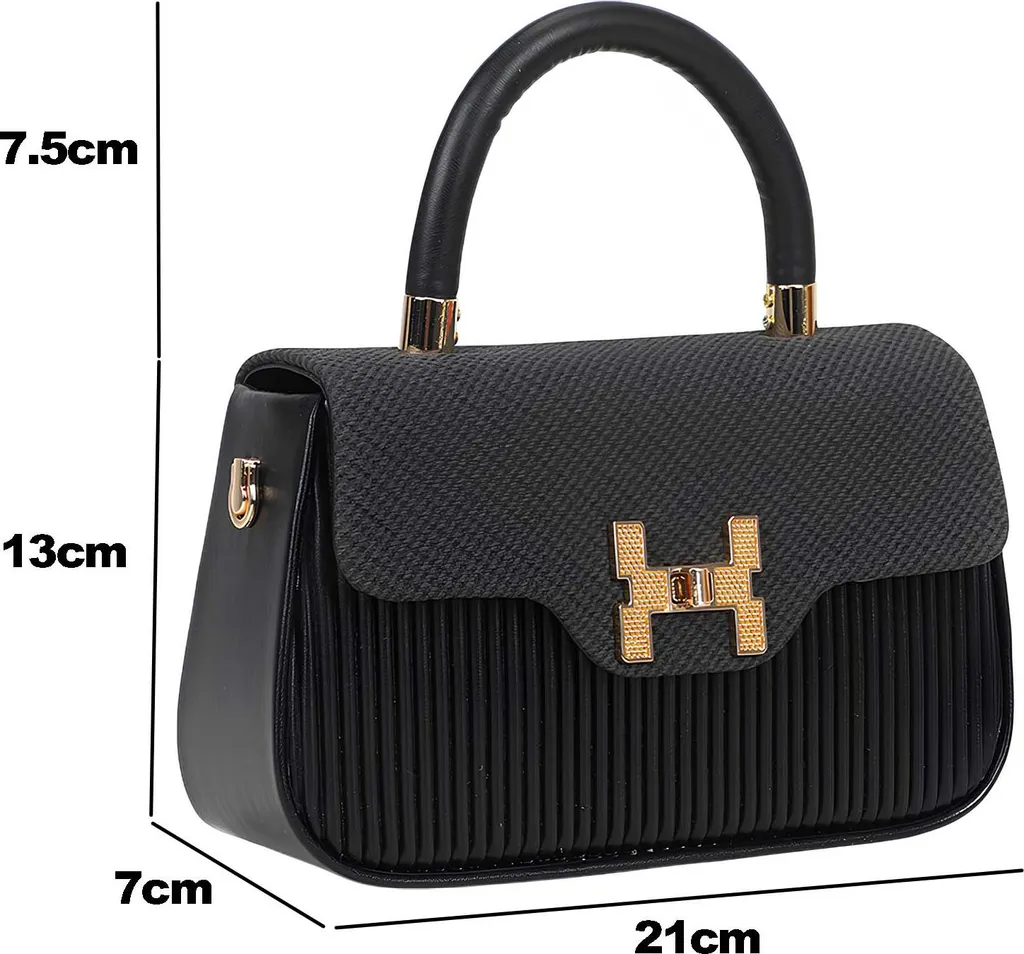 Offerta Borsa Gallantry Velluto Nero: Grande Capacità a Tracolla - 2