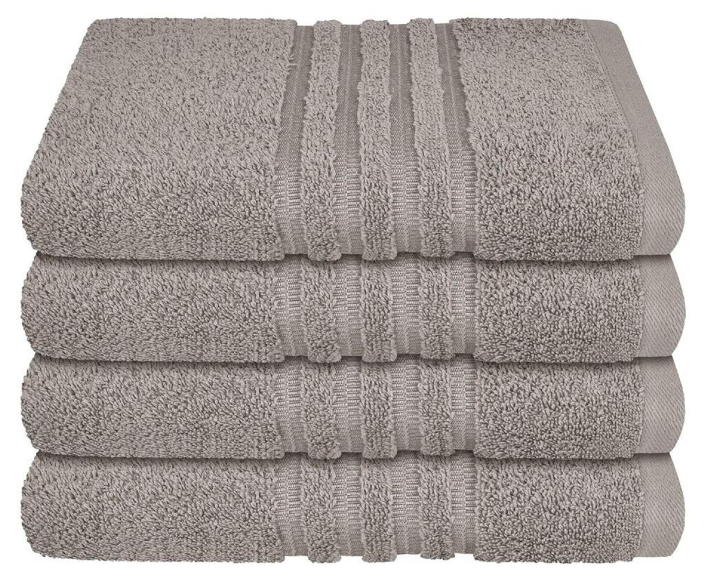 SCHIESSER Handtuchset Milano | Einfarbig | 4-teilig | 100% Produktbild 