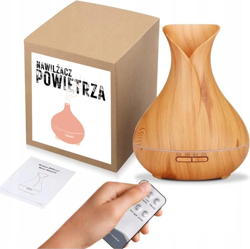 Luftbefeuchter, Aroma-Diffusor, LED-Lampe, Aromatherapie, 300 ml + Fernbedienung