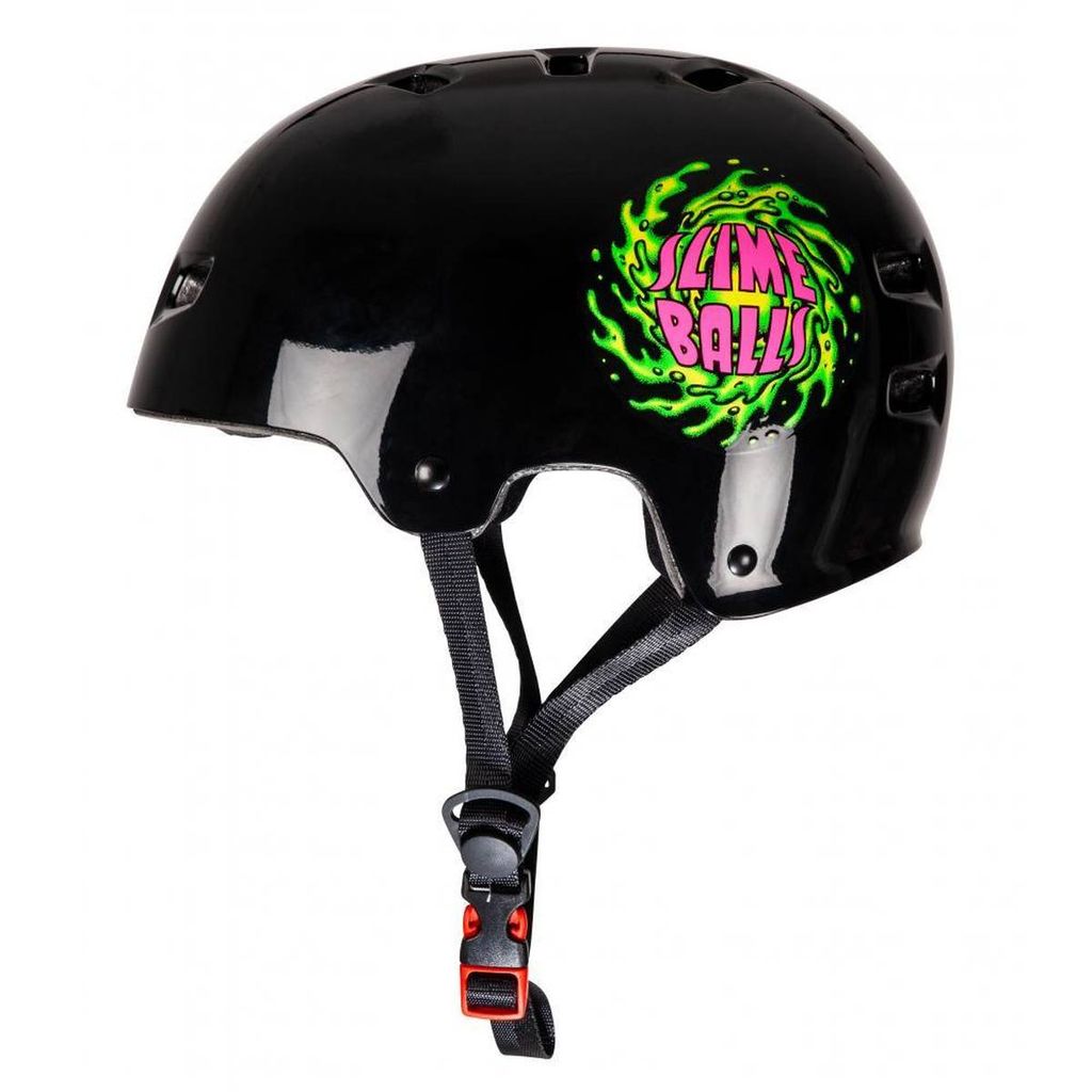 Bullet x Santa Cruz Helm Slime Balls Logo schwarz S/M