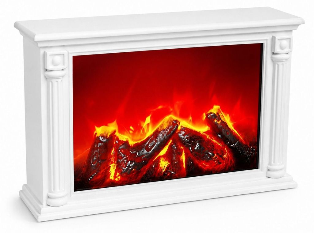 Dekorativer LED-Kamin im klassischen Stil, 10 x 33 x 21 cm Produktbild 