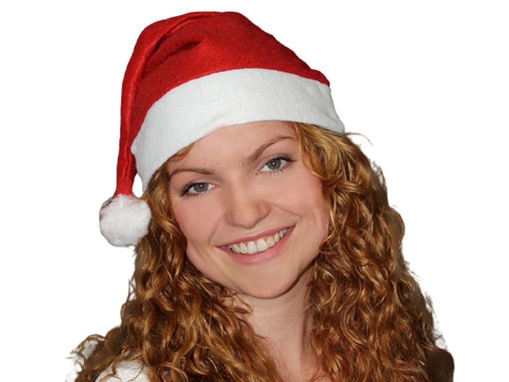 4x Weihnachtsmütze Nikolausmütze Zipfelmütze Santa Claus Winter Weihnachten 