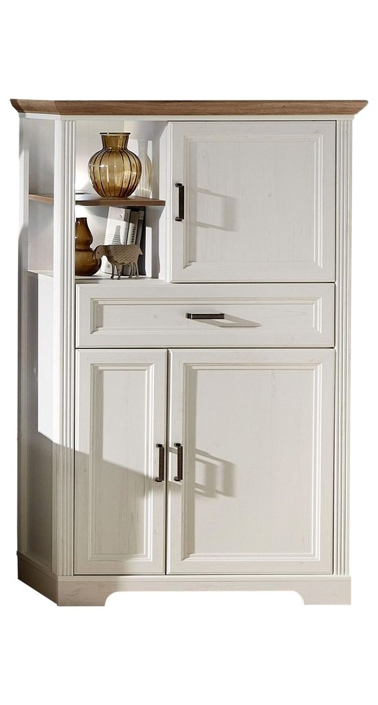 Highboard - Artisan Eiche Dekor - Piniedekor hell - B 93 cm Produktbild 